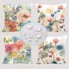 Modern Style Waterproof Polyester Cushion Case With Floral Design For Sofa Use