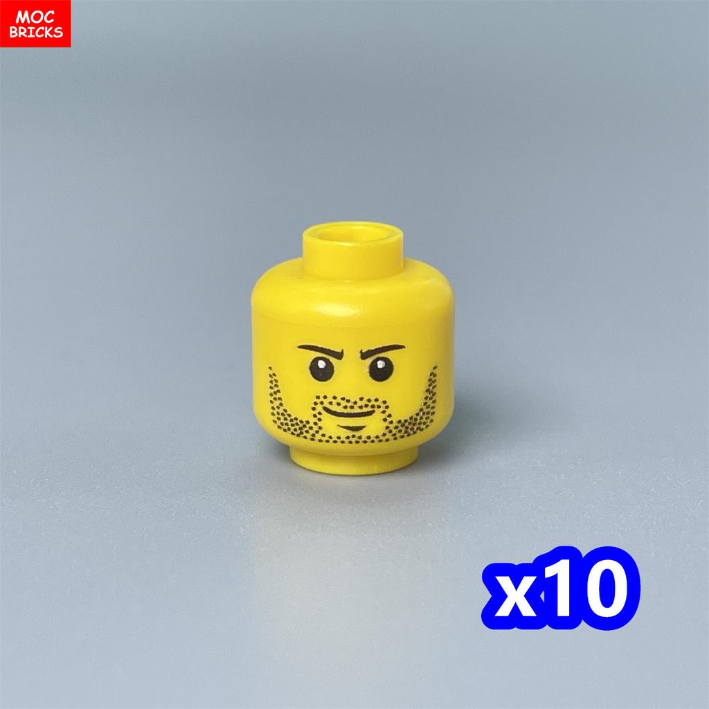 Custom Build Bricks Printed Head Face Expression 4cm Action Figure Body Part DIY Educational Toy Creating Bricks Toysets Ideal For Youngsters Gift