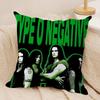 TType O Negative Cushion Cover Soft Plush Fabric DoubleSided Printed Cushion Covers for All Seasons Home Decor