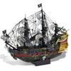 Piececool 3D Puzzle Queen Revenge Sailing Ship Pirate Ship Metallic Nano Puzzle 3D Metal Puzzle Assembly Required No Glue Needed Difficulty 5 Stars