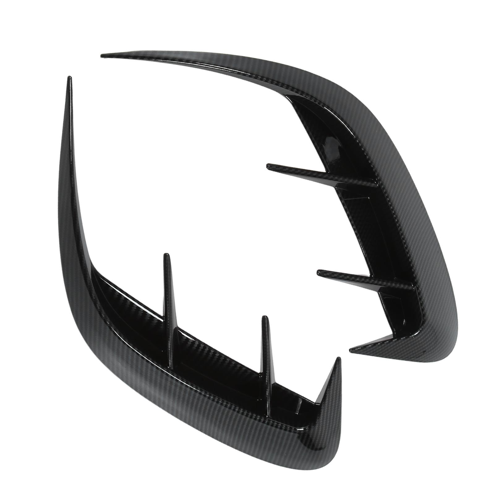 

2PCS Rear Bumper Fog Lamp Wind Knife Decoration Carbon Fiber Style Replacement for Mercedes Benz C Class 2022