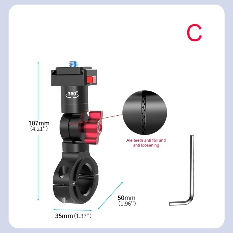 Leichte 360-Grad-Drehbare Kamera Fahrradlenkerklemme Schnelle Montage Fahrradzubehör für 360 Action-Kamera