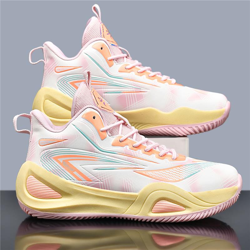 Men's Shoes 2025 Leather Waterproof Youth 13 Years 15 Old Basketball Sports Student Shock-absorbing Running