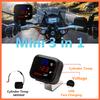 KOSO Cylinder Head Temperature Gauge Motorcycle Universal Cylinder Temp Volt Phone USB Charging 3 In 1 Mini LCD Digital Meter