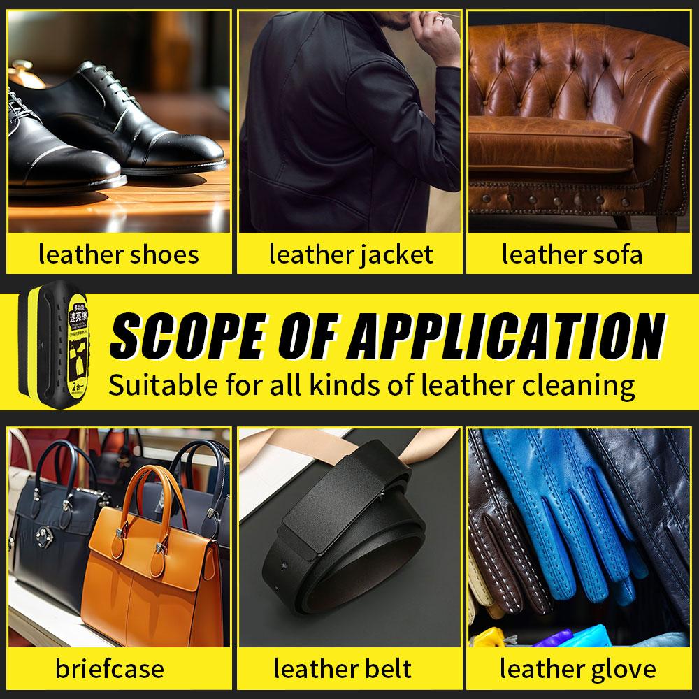 80ml Leather Polisher Plastic Refurbishment with Brush Cleaner Car Seat Couches PU Softener Nourishment Liquid for Auto Interior