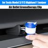 For Tesla Model 3 Highland Y Juniper 2025 Air Outlet Clip Car Aromatherapy Holder Air Conditioning Car Interior Accessories ABS