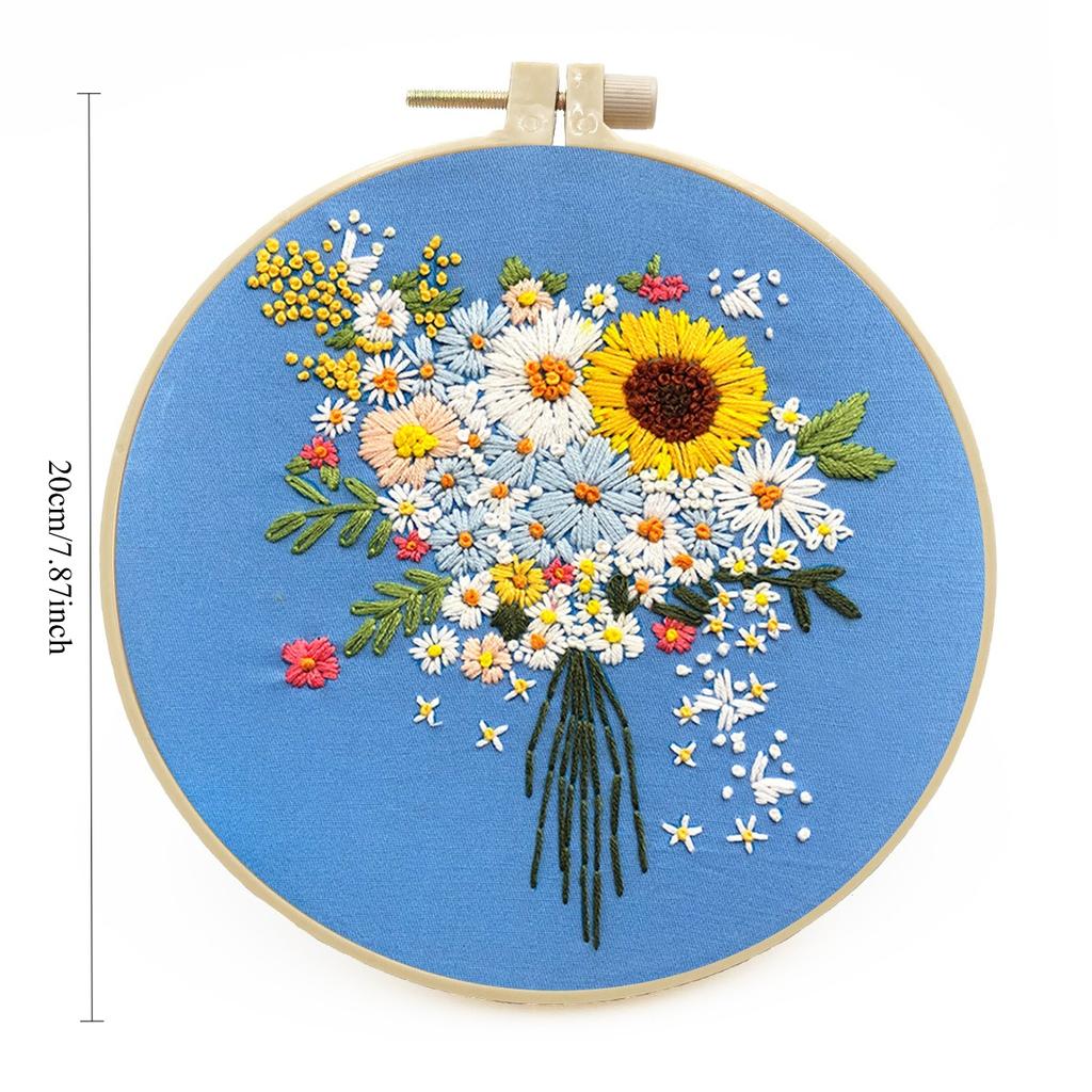 1pc Handmade Bouquet DIY Embroidery Beginner's Kit