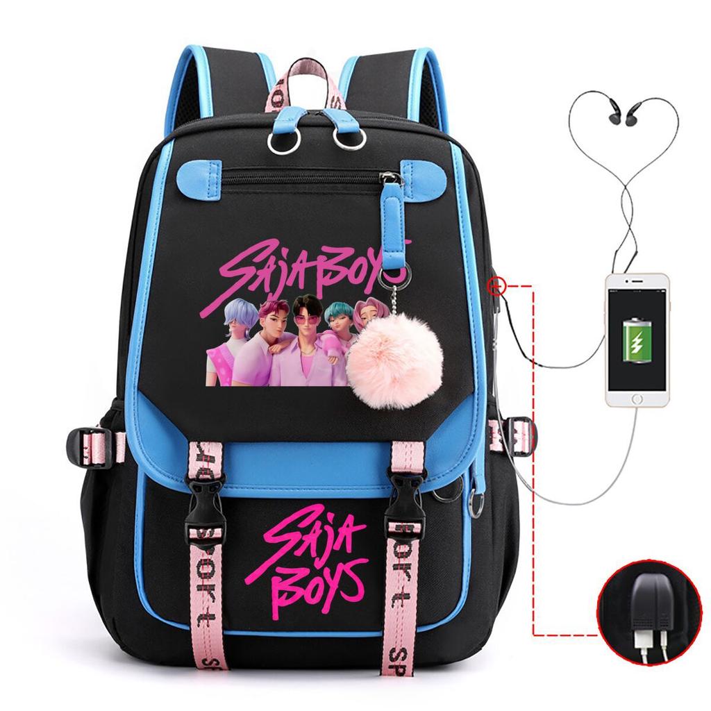 Anime Cartoon Printing High Value Student Spine Protection Schoolbag Going Out Leisure Backpack With Usb