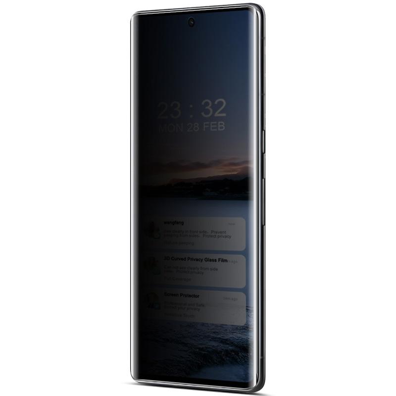 IMAK For Google Pixel 7 Pro 5G Anti-Spy Privacy Screen Protector 3D Curved Tempered Glass Film