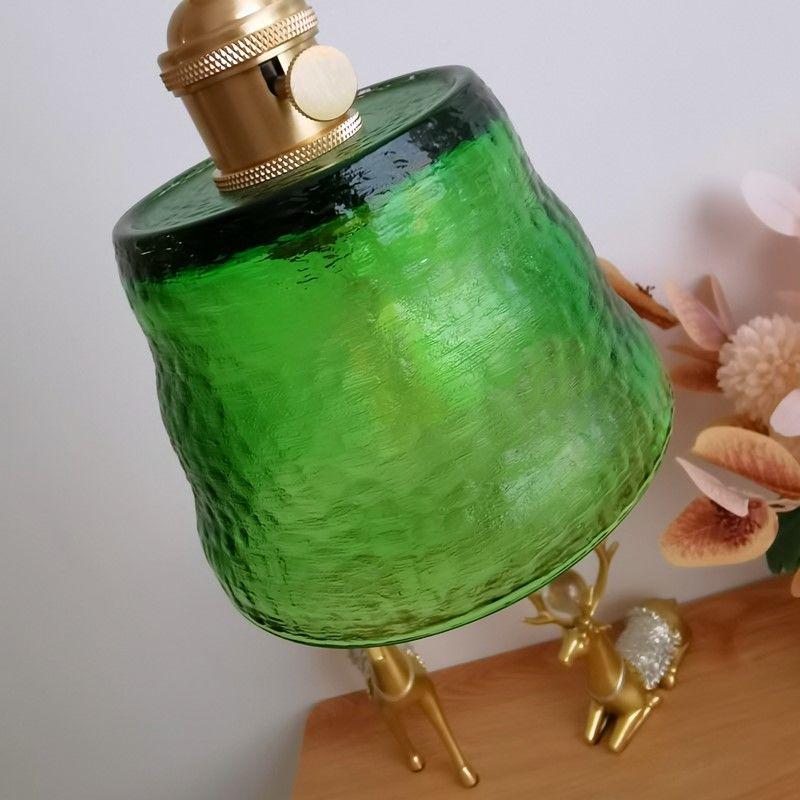 Japanese Walnut Brass Glass Pendant Light for Bar, Restaurant, Bedside, Display, Entrance, Study, Bedroom