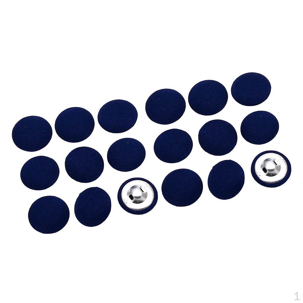 

Round Fabric Covered Buttons Decorative Button Costume Bag Shoes Decor