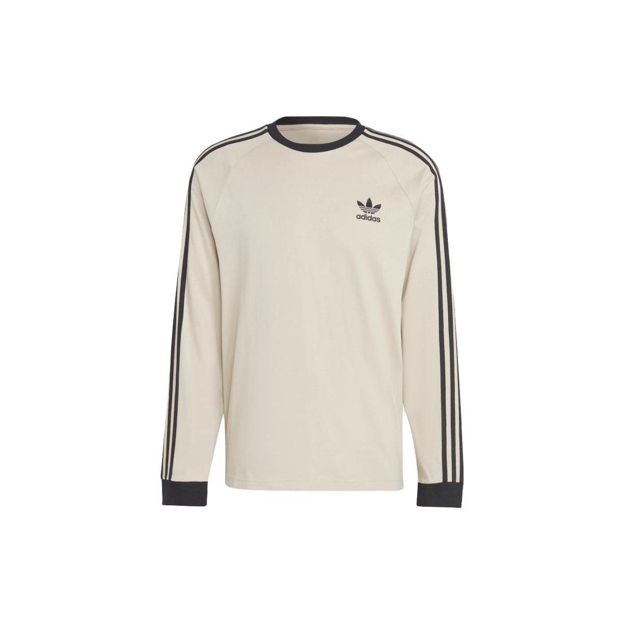 

Adidas Футболка с длинным рукавом в полоску с трилистником Originals, мужская, бежевая IM2086 XXL