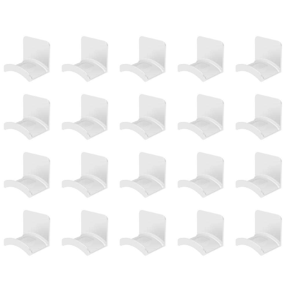 1-20Pcs Universal Headphone Stand Adhensive Plastic Wall Mount Hanger Rack Under Desk Headset Holder Gaming Earphone Bracket