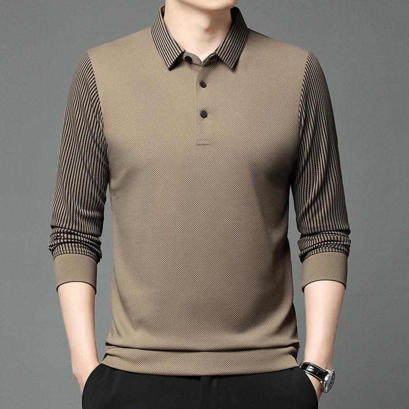 

Men’s Long Sleeve Striped Polo Shirt M recommends 90-60kg