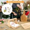 Wooden Flower Press Kit Lightweight Craft Gift for Drying Flowers Durability