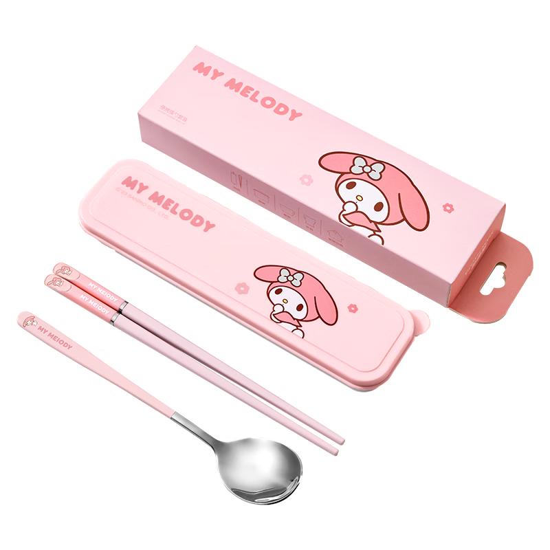 MANCHAOJIA Sanrio Portable Stainless Steel Cutlery Set