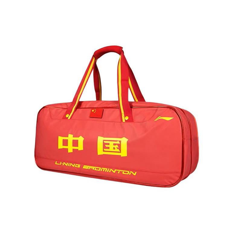 New LiNing Badminton Series Polyester Square Bag Handbag Regular Unisex Red ABJQ068-1