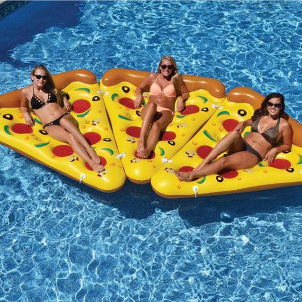 MS Partner Pizza Float, Adult Swimming Ring, for Beach, Pool, and Water Play