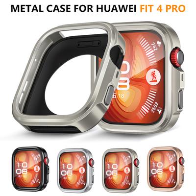 Metallgehäuse für Huawei Watch Fit 4 Pro Zubehör Hohlrahmen Bumper Schutz für Huawei Fit 4 Schutzhülle Ohne Glasabdeckung