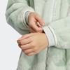 Adidas Monogram Jacket Letter Print Fleece Loose Hooded Coat Women Jackets Linen-Green IB2708