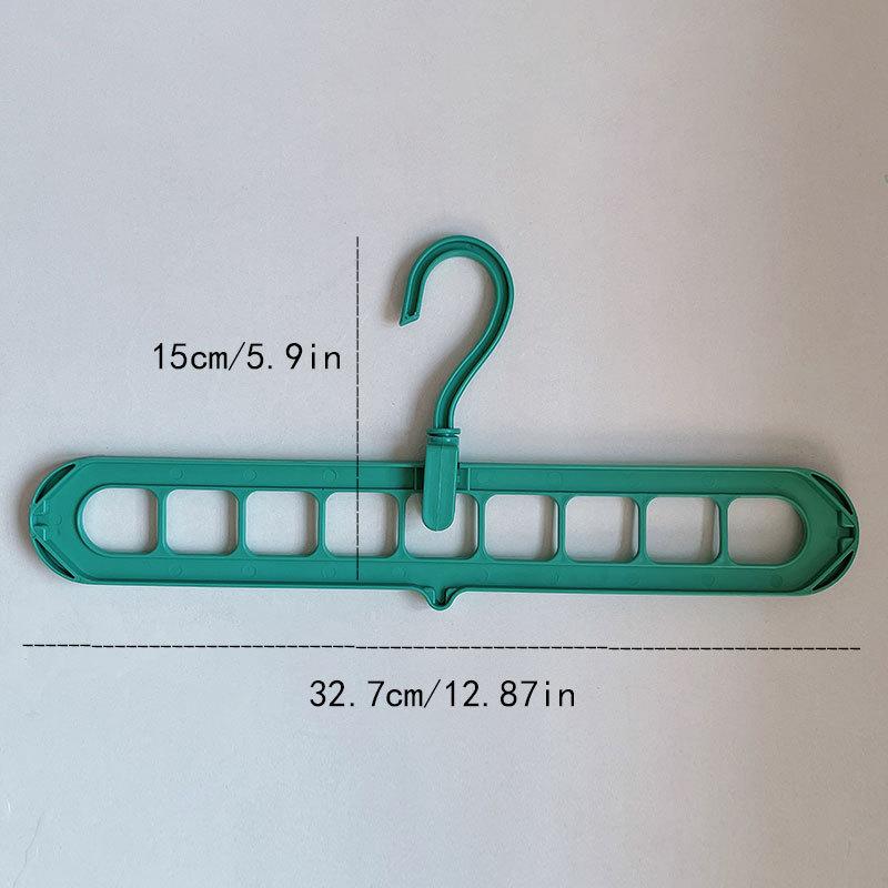 9-Hole Multifunctional Seamless Clothes Hanger: Dorm/Home Hanging Solution