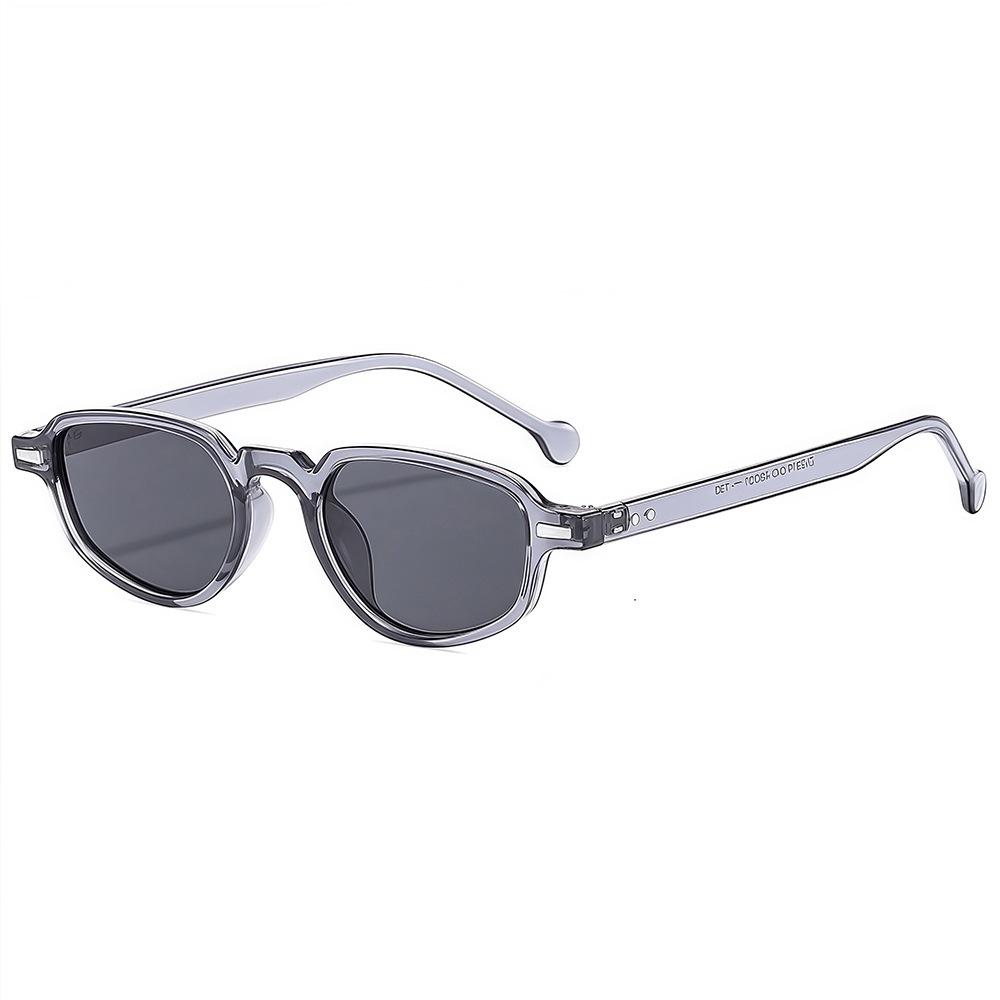 New Retro Fashion Punk Cat Eye Women Sunglasses  Brand Classic Rice Nail Design Outdoor Casual Men Glasses Uv400