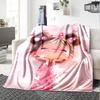 Floral Ballerina Dance Gift Blanket Durable Comfort Suitable for Sofa Couch Office Bed Picnics All-Season Use Digital Print Perfect GiftY19