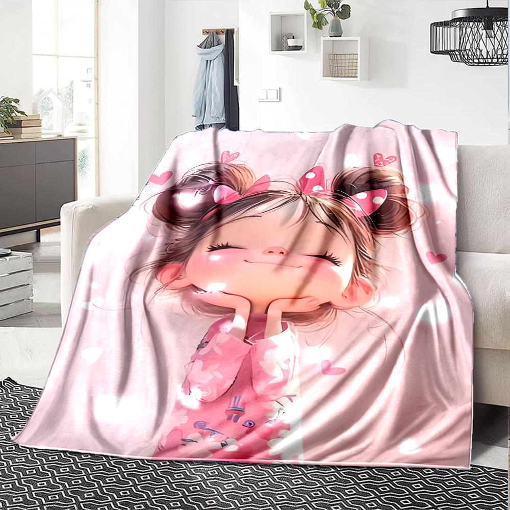 Floral Ballerina Dance Gift Blanket Durable Comfort Suitable for Sofa Couch Office Bed Picnics All-Season Use Digital Print Perfect GiftY19