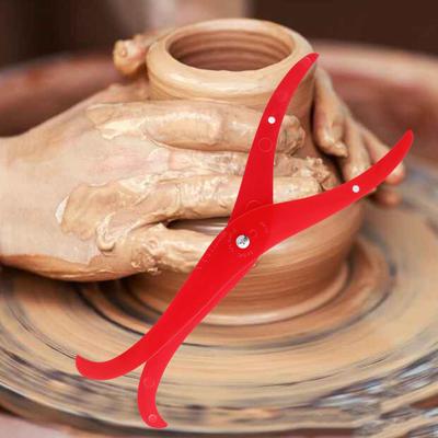 Bent Leg Caliper Clay Measuring Pottery Tool Multiuse Easy Carrying Red