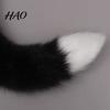 Adjustable Belt Artificial Cat Tail Japanese Style Faux Fox Bendable Furry Fur Cosplay Costume Props Cute