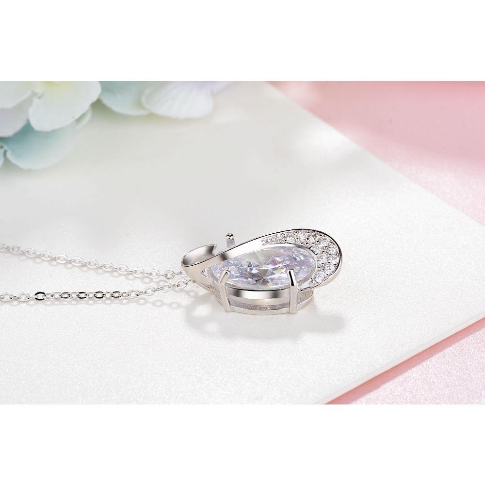 Stylish and simple pearl zircon large diamond collarbone chain temperament necklace women's versatile pendant