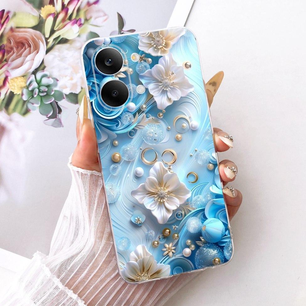 Case For Xiaomi Poco X8 Pro Max Cover Transparent Fashion Butterfly Cute Cat Cool Painted Soft Phone Casing 2602BPC18G
