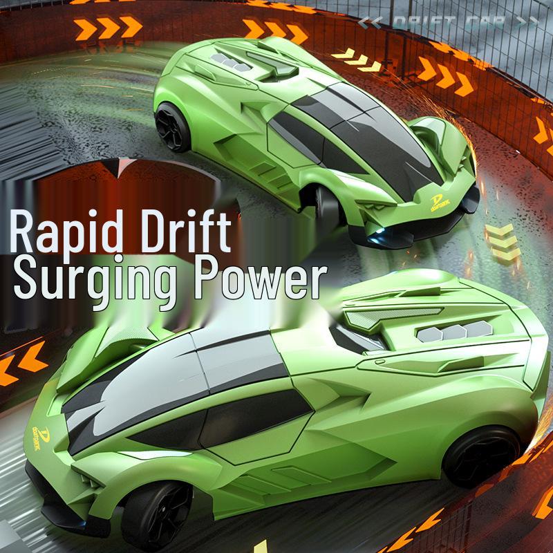 RC Drift Car: High-Speed 4WD Remote Control with Rechargeable Lights, Ideal for Kids.