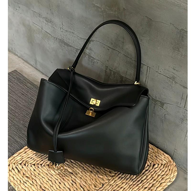 Womens Large Genuine Leather Tote Bag Crossbody Shoulder Rodeo Handbag Commute Work