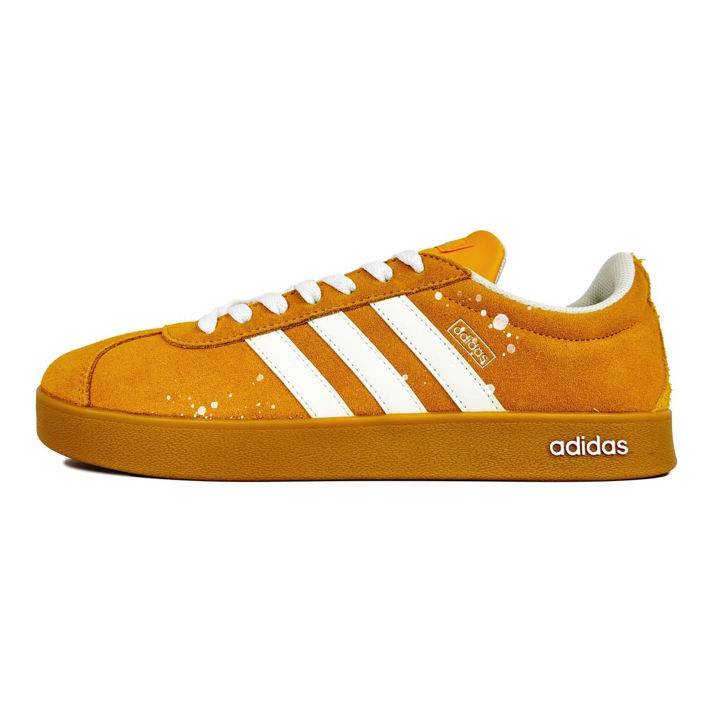 Adidas VL COURT 2.0 Bubble Wheat Slip Resistant Abrasion Resistant Low top Skateboard Shoes Unisex Yellow White JI0495(Team619-)