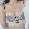 Grande Taille Femmes Printemps et Été Sexy Dentelle Froncée Gros Seins Montrer Petit Sous-vêtement