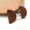 Morandi Color Geometric Semicircular Resin Patches DIY Handmade Earrings Hair Clips Jewelry Making Accessories