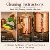 Copper Water Dispenser Set – 5 Litres | Hammered Natural Finish | Includes Stand, 2 Glasses & ABS Tap | Ayurvedic Tamra Jal Water Storage Pot