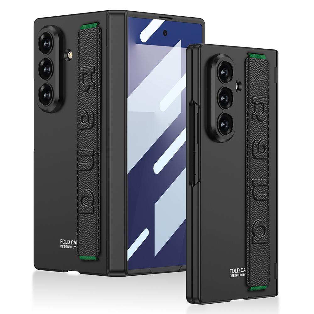 GKK For Samsung Galaxy Z Fold7 5G Case with Strap/Hinge Protection PC+Tempered Glass Phone Cover