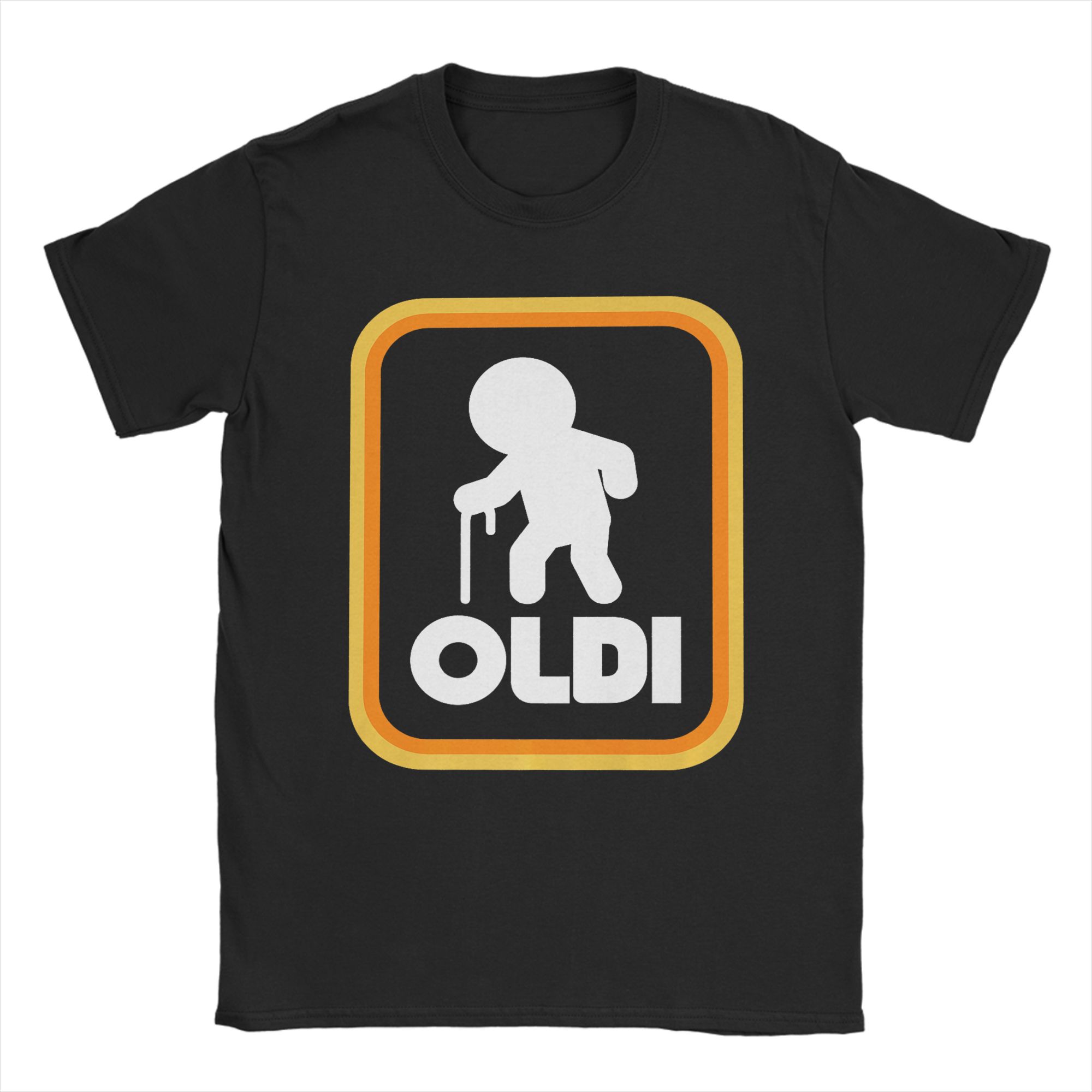 Oldi Funny Parody for Supermarket Shopping Granddad Birthday T Shirt  Hip Hop T Shirts Short Sleeves Basic Tshirt Summer Tees S