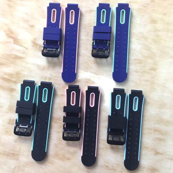 Klokkerem Myk Universell Silikon 15mm Smartklokke Vanntett Armbånd Erstatning for Barn