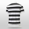 Lapel Men's Ice Silk Striped Sweater Short-sleeved T-shirt Sweater Comfortable And Versatile Half-sleeved T-shirt Shirt Top