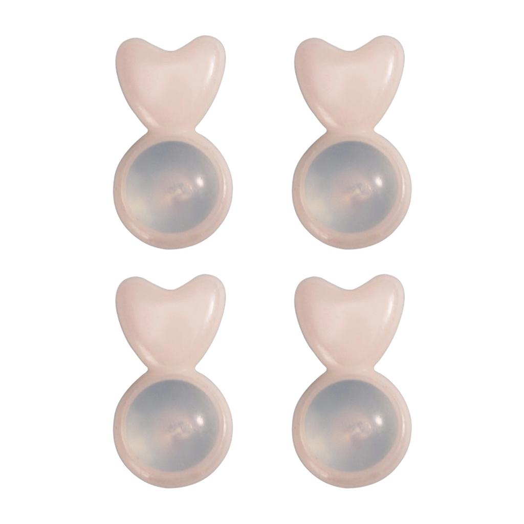 4pcs Comfortable Wear Sturdy Ceramic Earring Support Backs for Droopy Ears Heavy Earrings Lobe Lifters Secure Hold