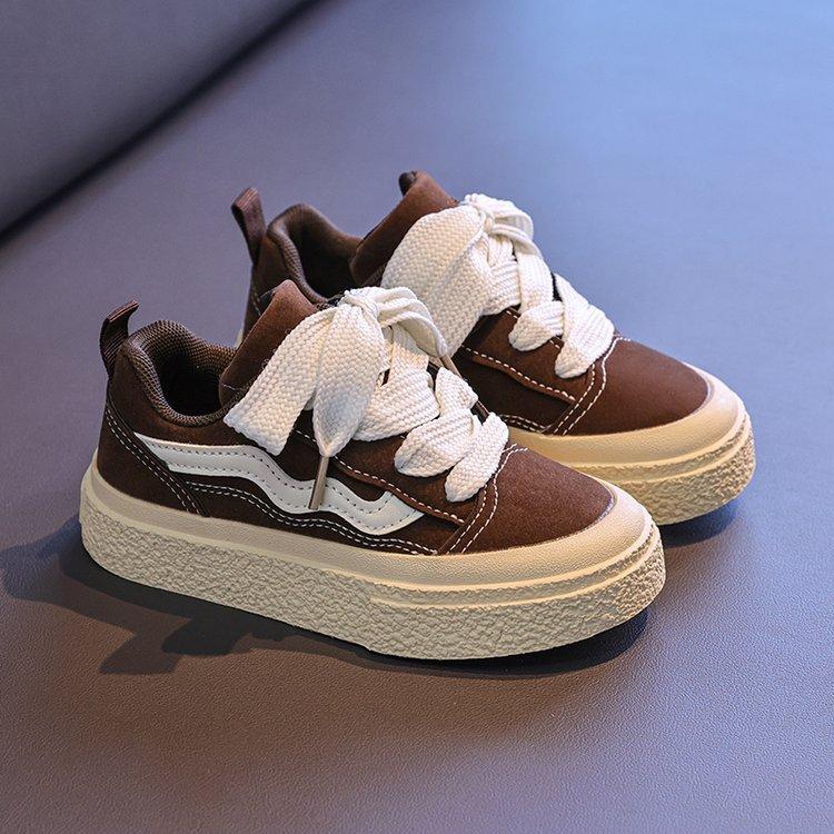 Girls board shoes spring and autumn boys sports shoes children platform canvas shoes muffin shoes girls casual low-top trendy cool