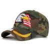 Men's and Women's American Flag Eagle Embroidery Baseball Cap - Korean Style Duckbill, Fashionable Outdoor Sunshade Hat