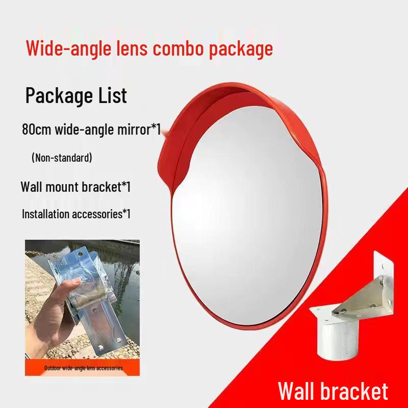 Miroir de circulation grand angle: Miroir Convexe Extérieur/Intérieur pour la Sécurité Routière et l'Antivol, Parfait pour les Coins de Garage
