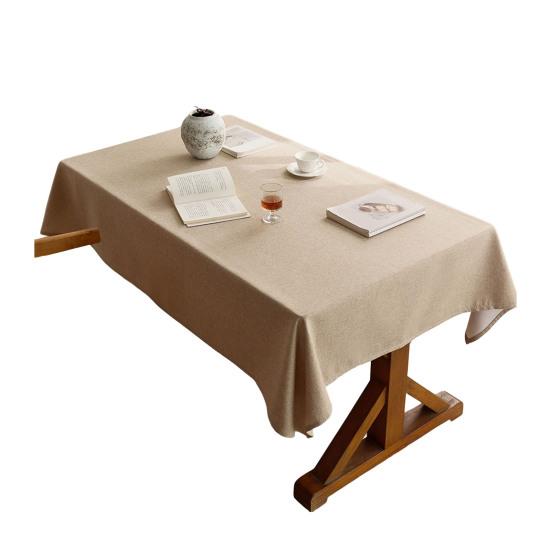 Tablecloth for Rectangle Table, Farmhouse Style Thickened Tablecloth, Wrinkle Resistant Easy Care Table Cover for Coffee Tables Dorm Desks 120x180cm