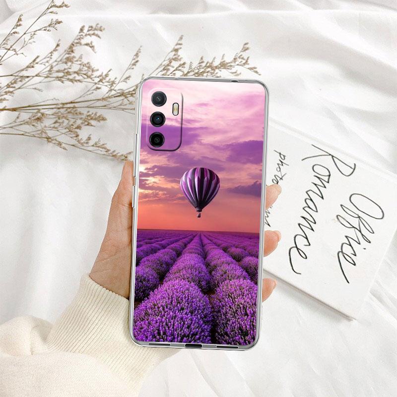 IK42 Lavendel Lila Blume Transparente Handyhülle für Motorola Moto G7 G8 G9 G84 G85 G73 G24 G15 Z2 Play Power Plus