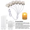 Rechargeable Flameless Votive Candles with Timer Remote Flickering LED Tea Lights with USB Charging Cable Electric Xmas Candles