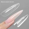 Oval Shape ABS Nail Extension Templates With Dog Ladder Support For Long Lasting Gel Polish Applications